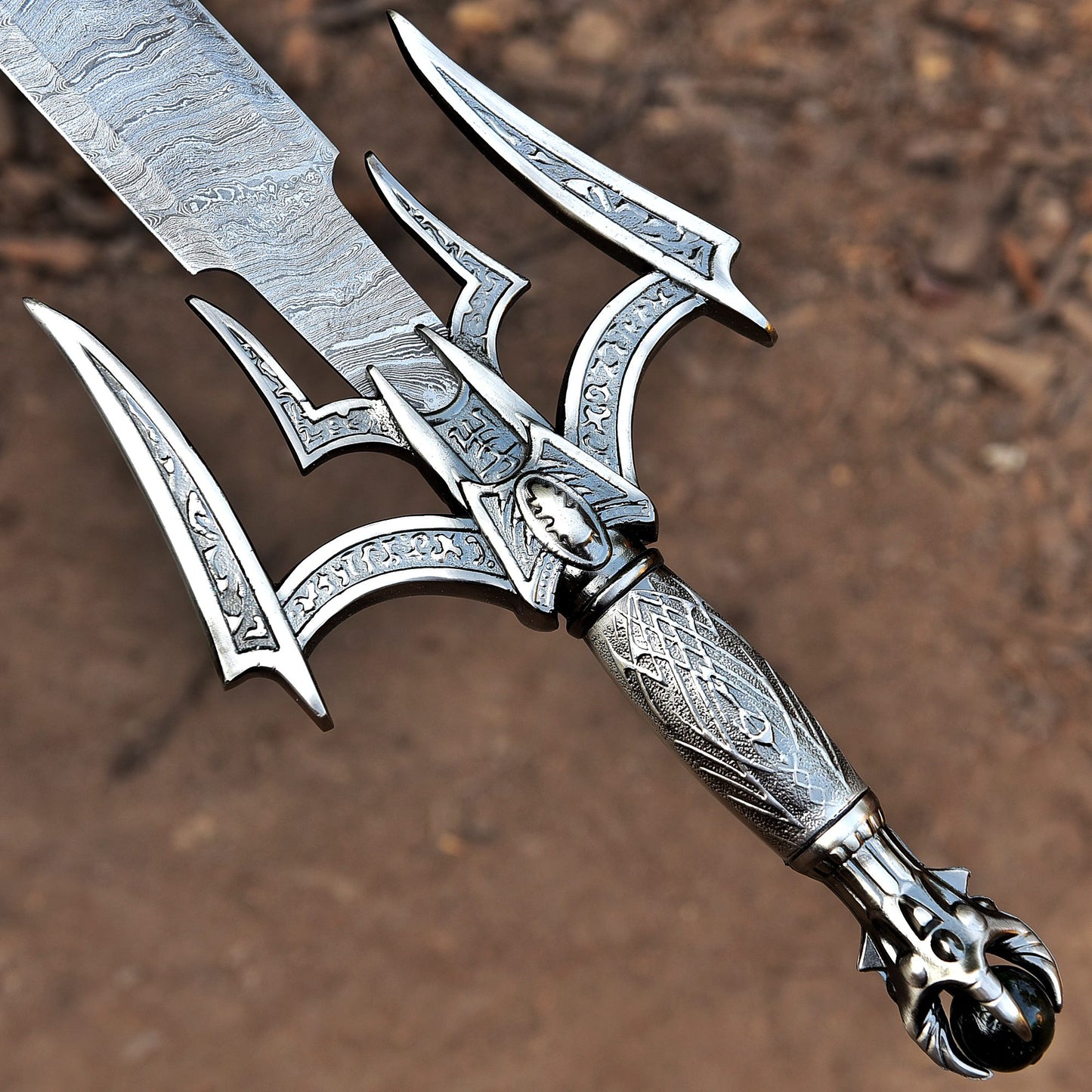 Viking Sword, Battle Ready Sword, High-Quality Damascus Sword.