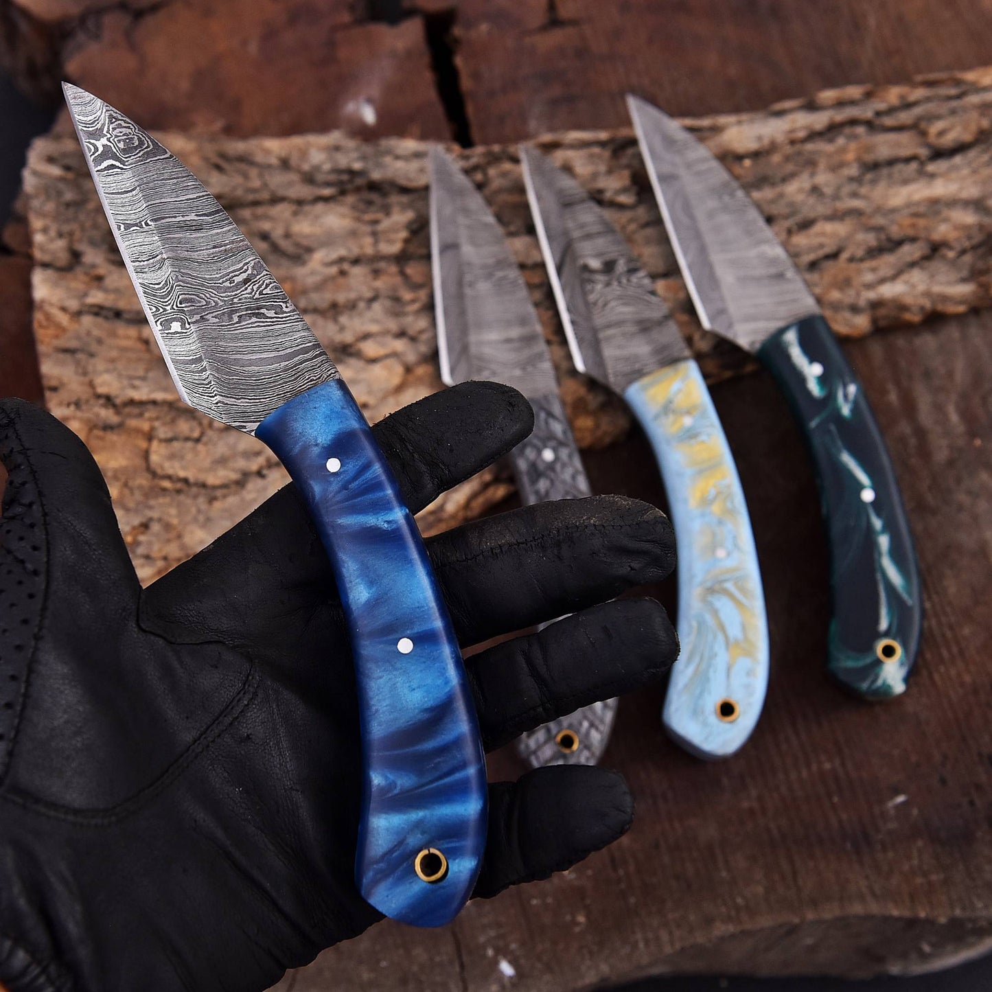 Easy to Carry Kiridashi Knife | Damascus Fixed Blade Knife | EDC Knife