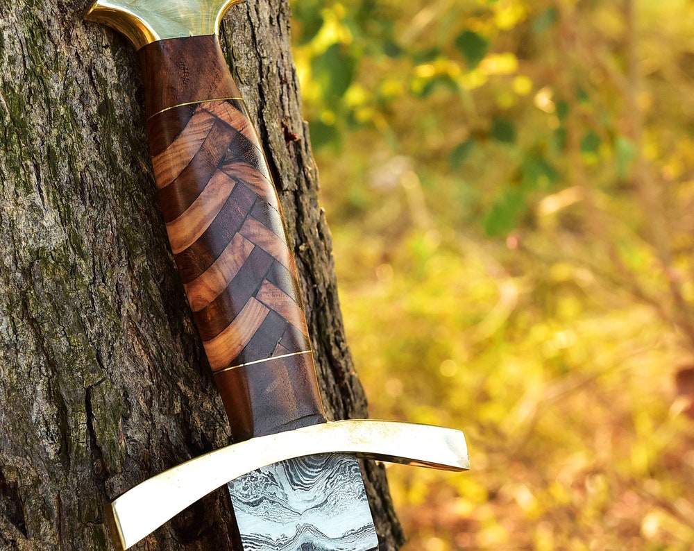 Viking Sword, Handmade Damascus Sword